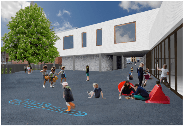 Inauguration de la nouvelle école de Godarville (Chapelle-lez-Herlaimont)