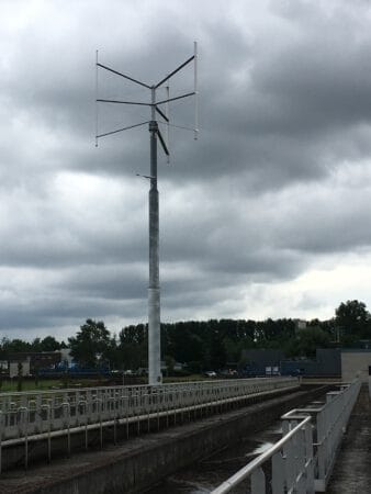 Une mini éolienne sur le site de la station d&rsquo;épuration de Wasmuël