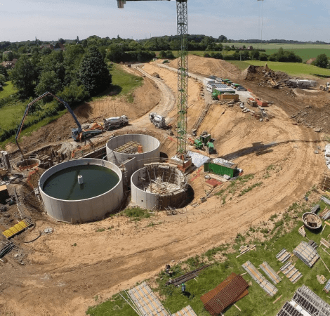 Les travaux de la nouvelle station d&rsquo;épuration de Feluy en images !